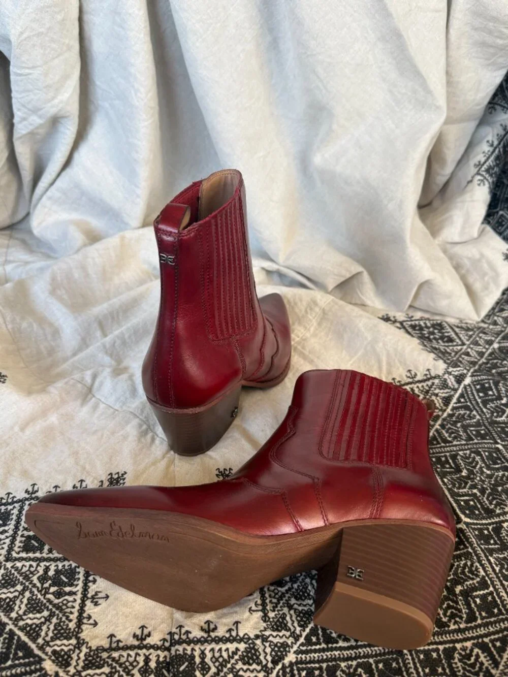 Sam Edelman West Boot — Scarlet Red — Size 10 - Picture 4 of 9